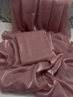 Luxury Korean Shesha Silk Saree – Full Galleter Work (7 Meter)