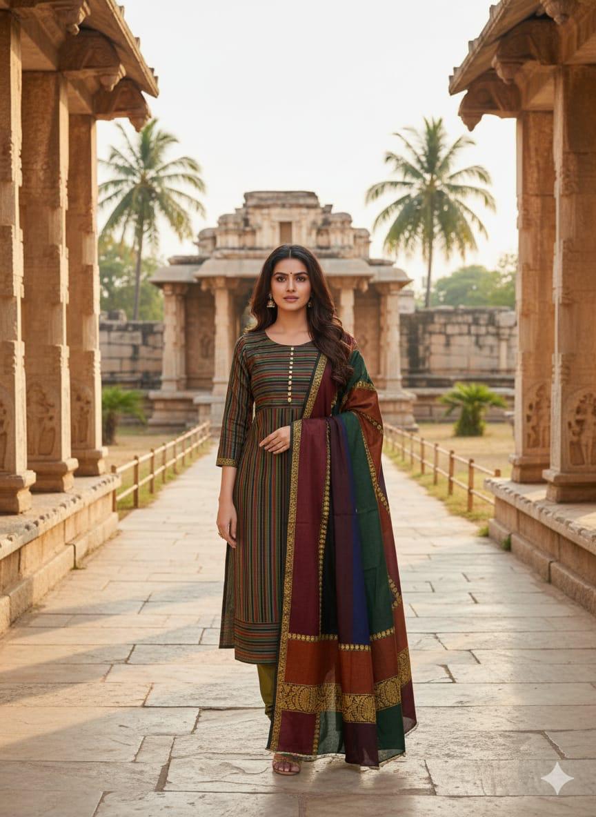 Winter 3PC Khaadi Susi Outfit with Acrylic Fabric & Jacquard Border Shawl