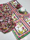 Shamoz Silk 3PC Unstitched Suit – Digital Printed | Premium Quality