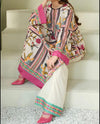 Shamoz Silk 3PC Unstitched Suit – Digital Printed | Premium Quality