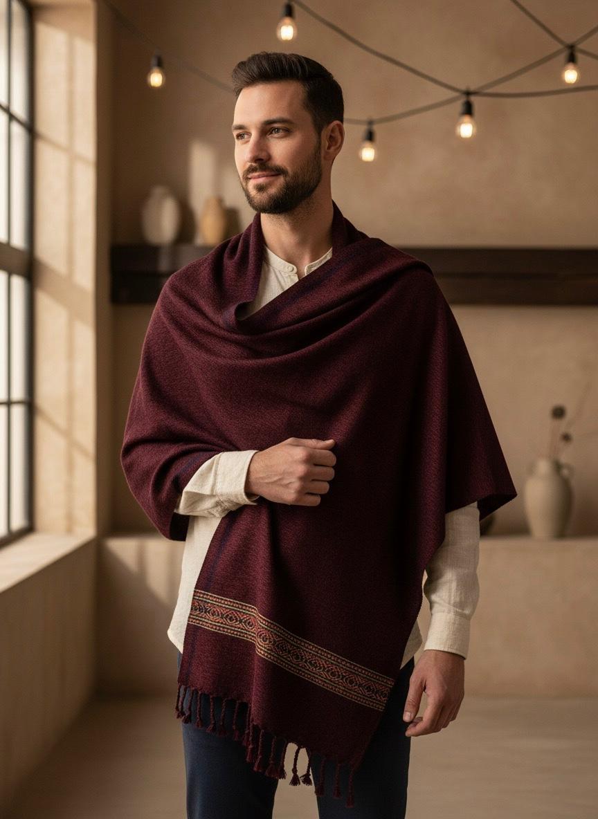 Elegant Khaddi Velvet Gents Shawl