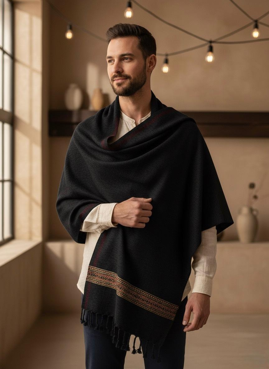 Elegant Khaddi Velvet Gents Shawl