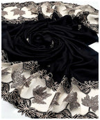 Luxury Pashmina Shawl – Beautiful Sequence & Cut Work Design, Excellent Quality