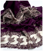 Luxury Pashmina Shawl – Beautiful Sequence & Cut Work Design, Excellent Quality