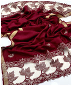 Luxury Pashmina Shawl – Beautiful Sequence & Cut Work Design, Excellent Quality