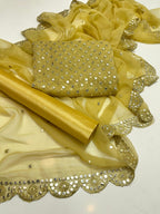 Luxury Premium Stara Pane Work Outfit – Designer Shirt, Trouser & Dupatta